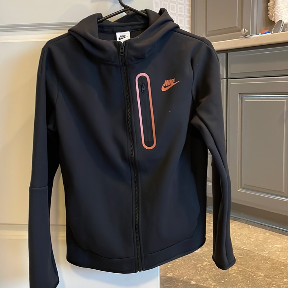 Nike Tech hooded zip up lined fleece. Great condition.